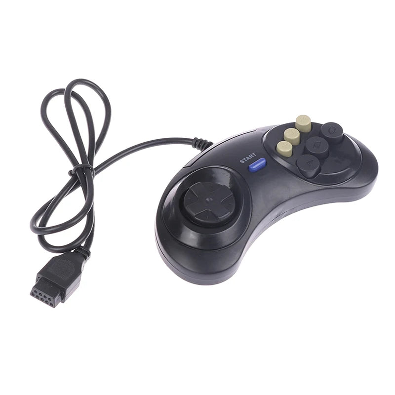 1 pc Classic Wired 6 Buttons Joypad Handle Game Controller For SEGA MD2 Mega Drive Gaming Accessories