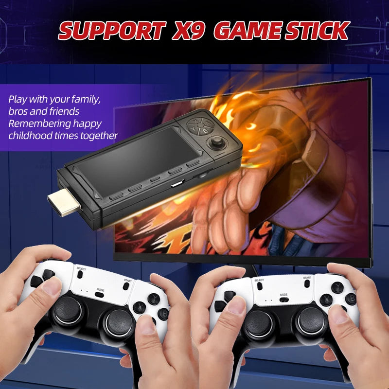2.4G Wireless Gamepad for M15 & X9 Game Stick Plug & Play Game Controller for SF3000HD/SF3500 Handheld Console for Family Gaming