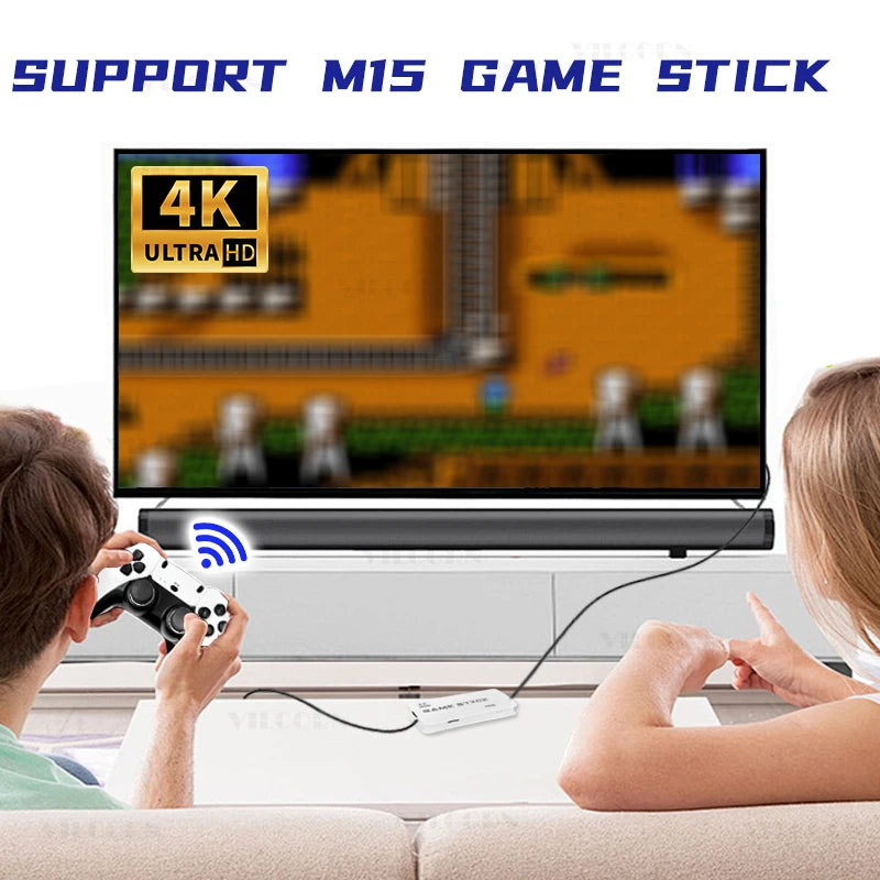 2.4G Wireless Gamepad for M15 & X9 Game Stick Plug & Play Game Controller for SF3000HD/SF3500 Handheld Console for Family Gaming
