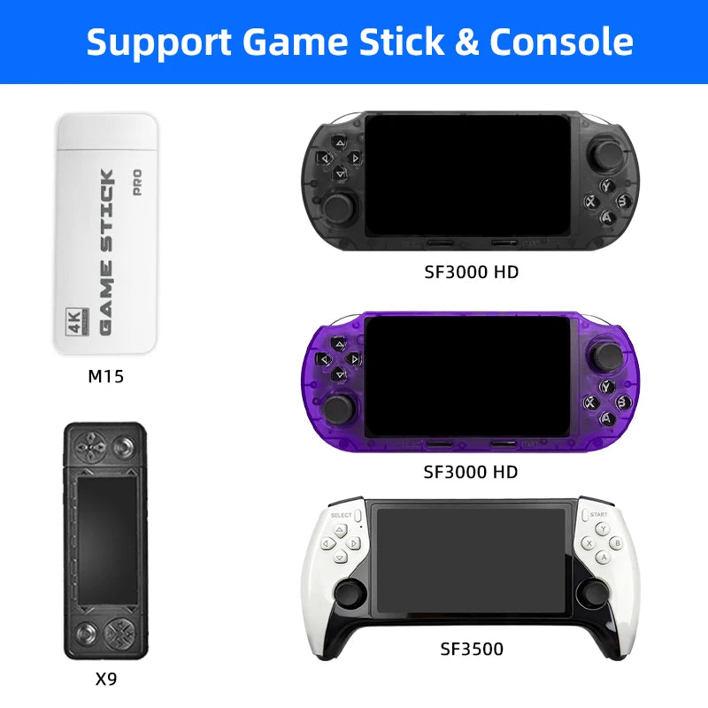 2.4G Wireless Gamepad for M15 & X9 Game Stick Plug & Play Game Controller for SF3000HD/SF3500 Handheld Console for Family Gaming