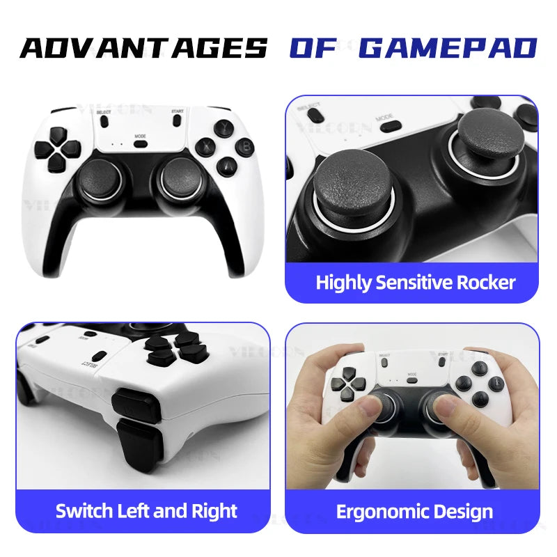 2.4G Wireless Gamepad for M15 & X9 Game Stick Plug & Play Game Controller for SF3000HD/SF3500 Handheld Console for Family Gaming